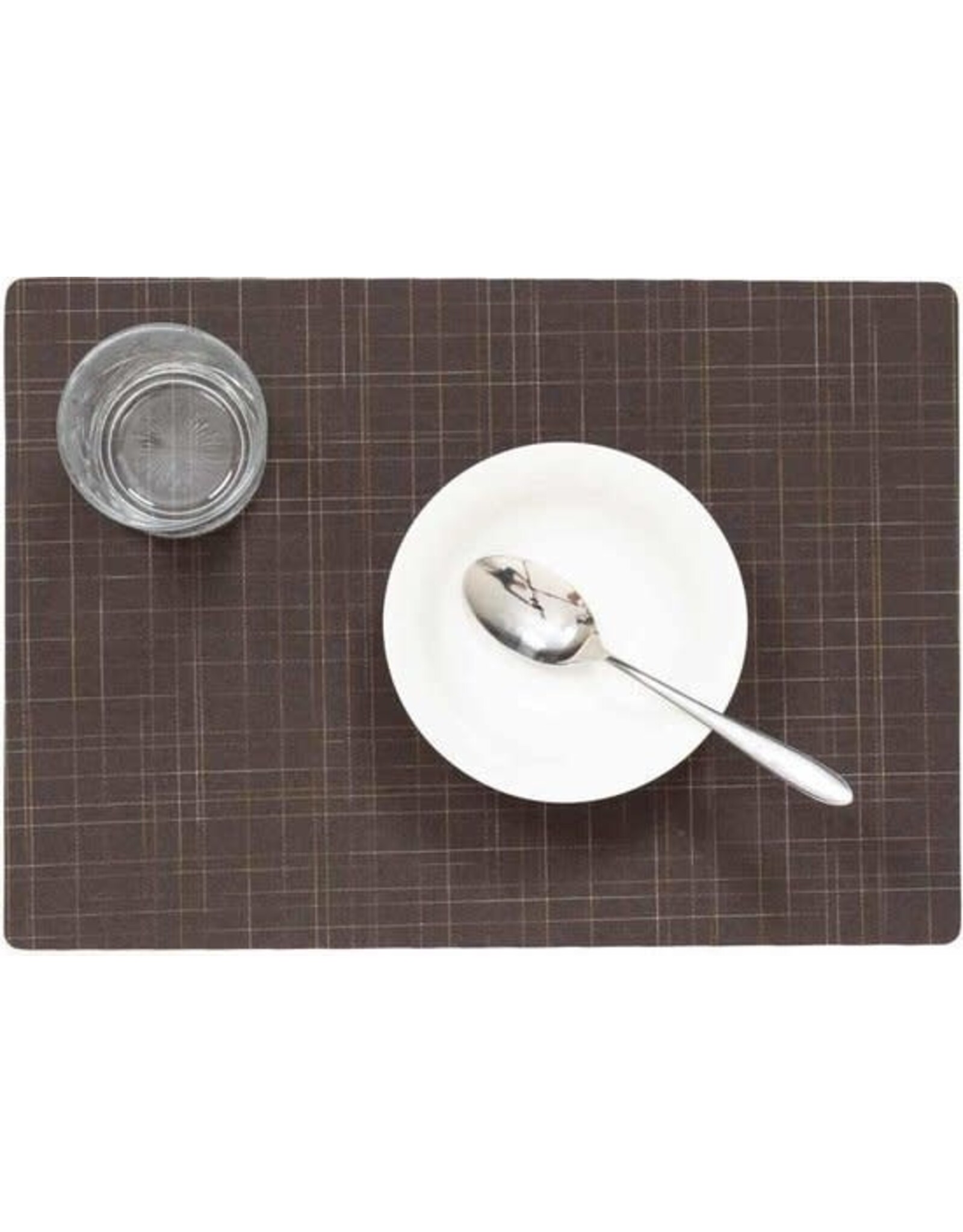 Placemats Damero Liso marron