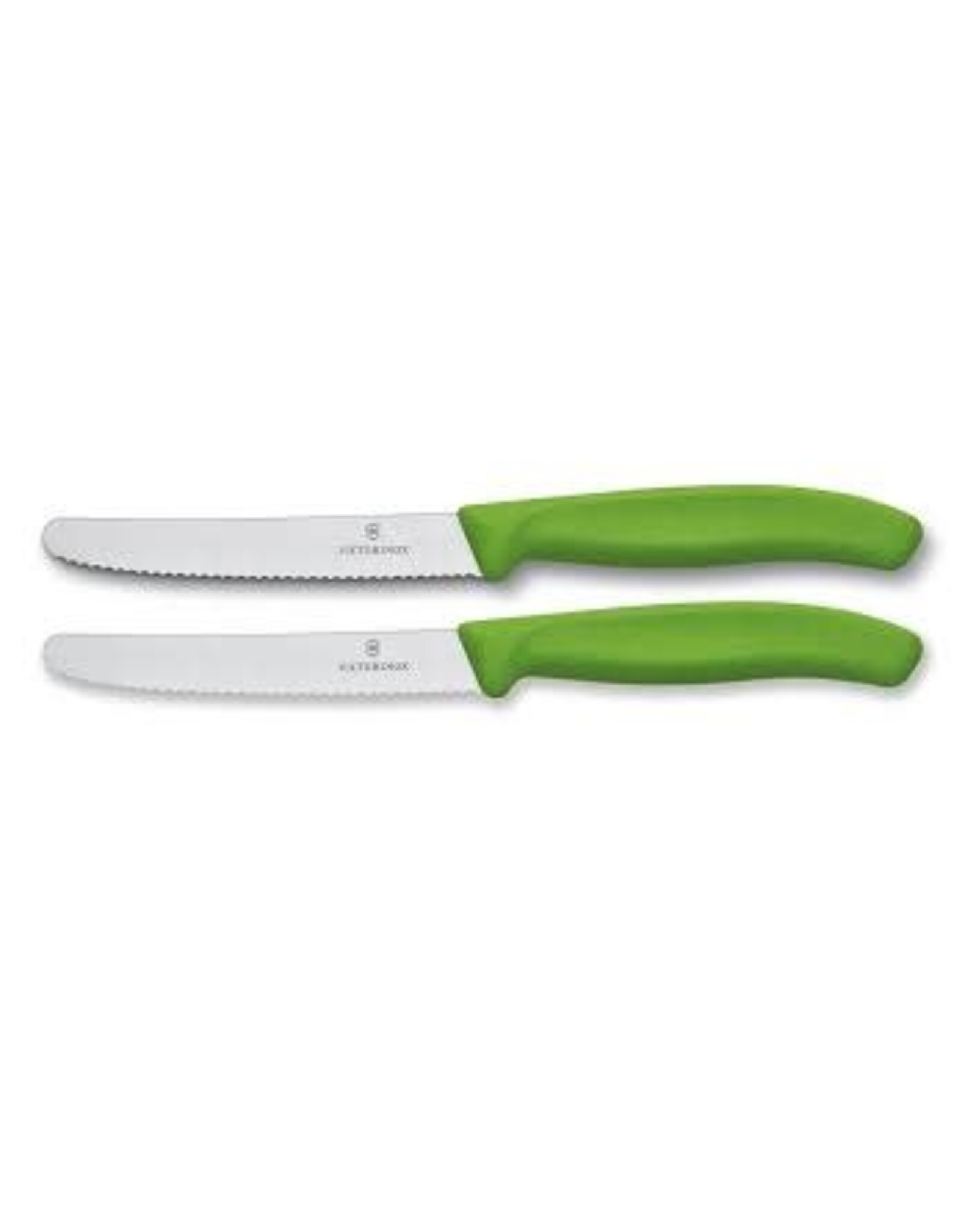 victorinox Victorinox Swiss Classic Tomaten- en kaasmes groen 2 stuks