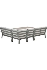 GARDEN IMPRESSION Garden Impressions Rondo lounge-diningset - 6-delig barista - desert sand