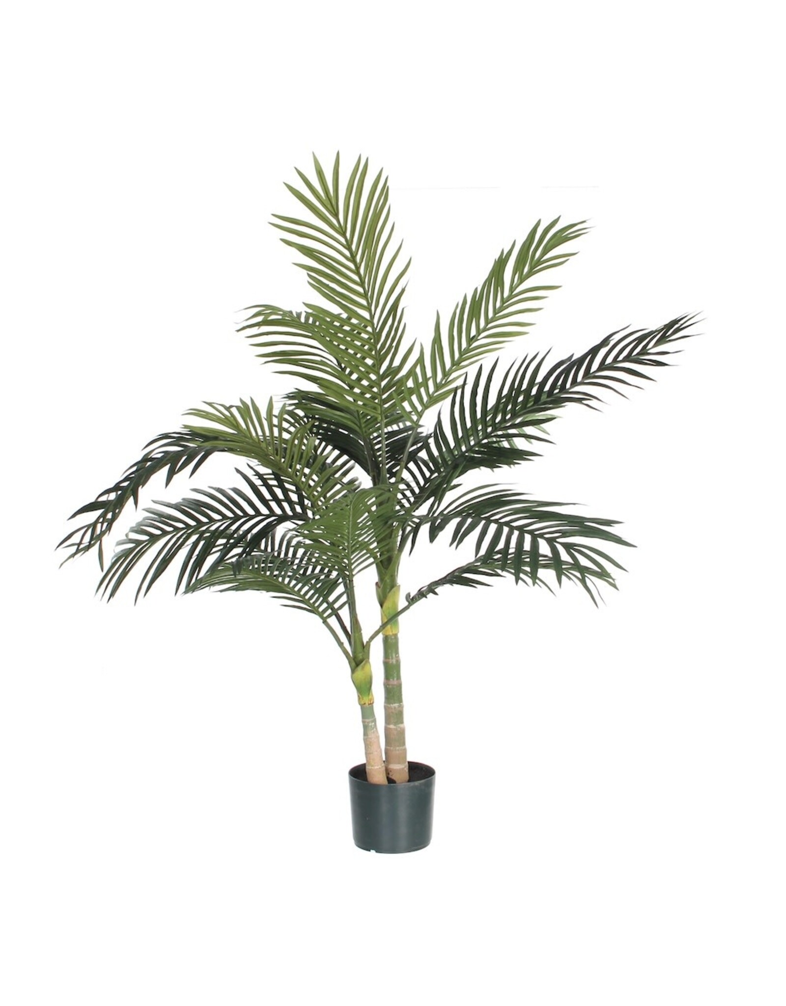 MICA DECORATIONS Mica Decorations Areca palm Kunstplant - H120 x Ø100 cm - Groen