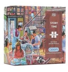 Story Time Jigsaw Puzzle Book Shop Image Cafe Children Gibsons 500 Pieces