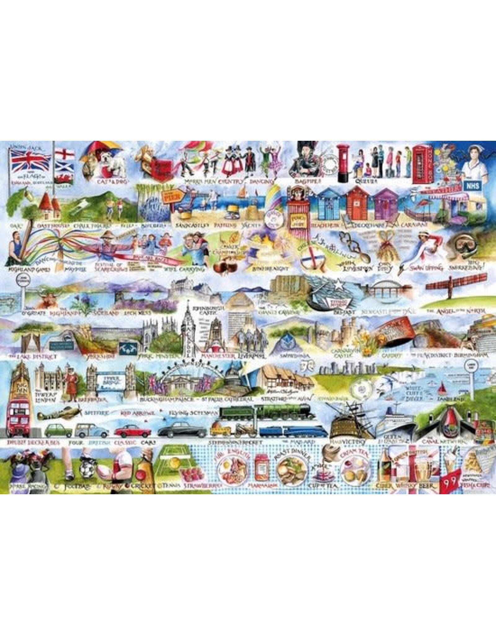 Cream Teas & Queuing Puzzel (1000 stukjes)