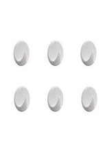 Tiger ophanghaakjes wit 6 stuks
