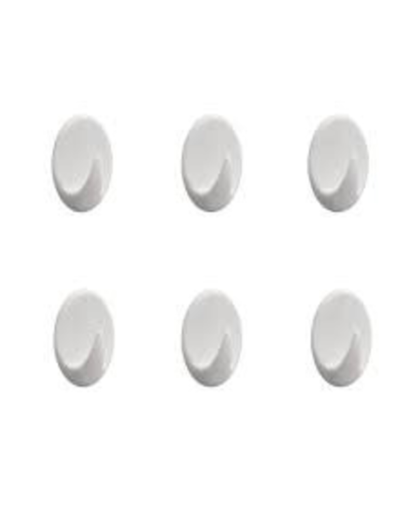 Tiger ophanghaakjes wit 6 stuks
