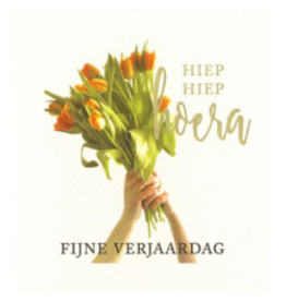PaPerClip Paperclip  focus on flowers- hiep hiep hoera fijne verjaardag