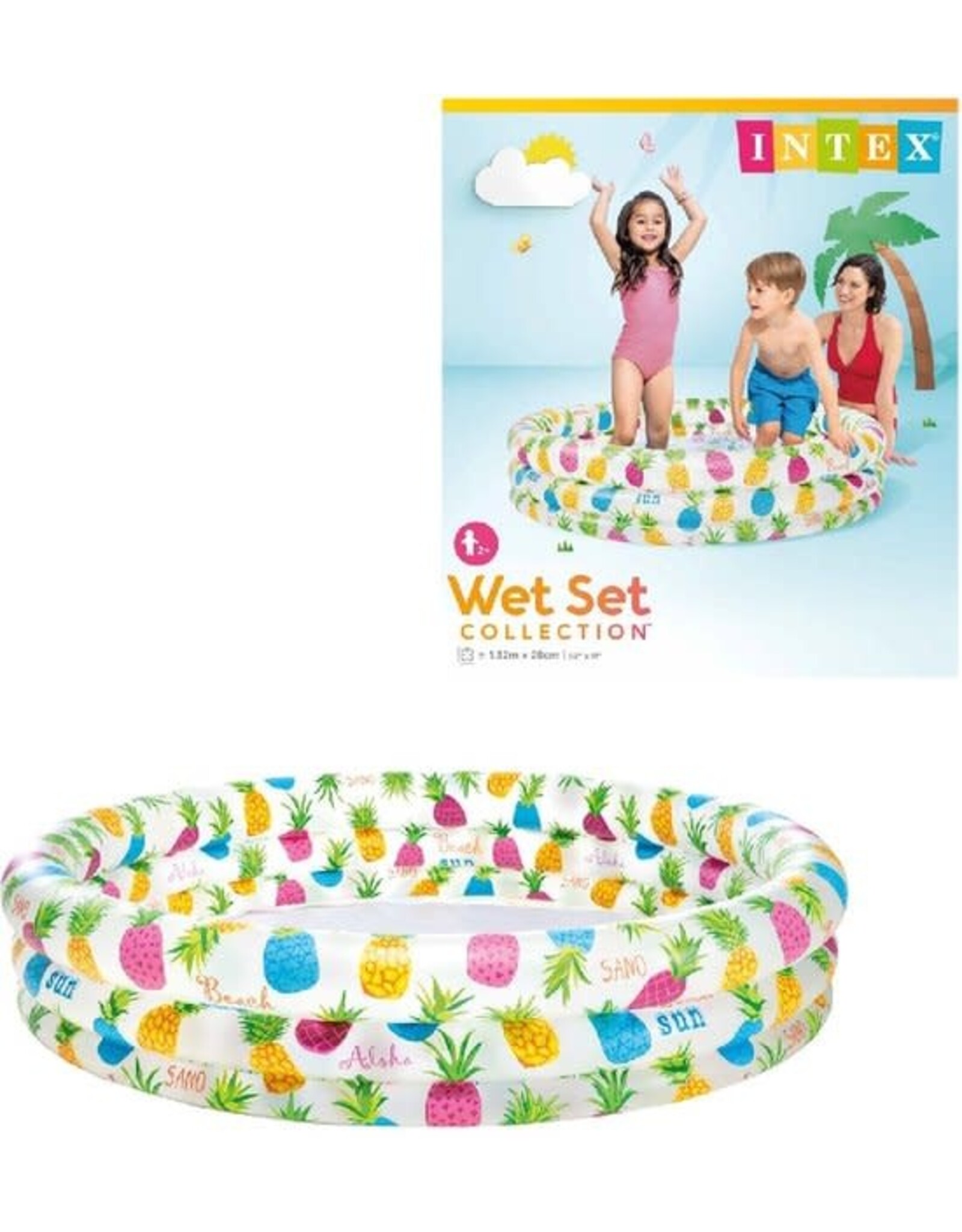 INTEX Intex Kinderzwembad Vissen - 132x132x28cm