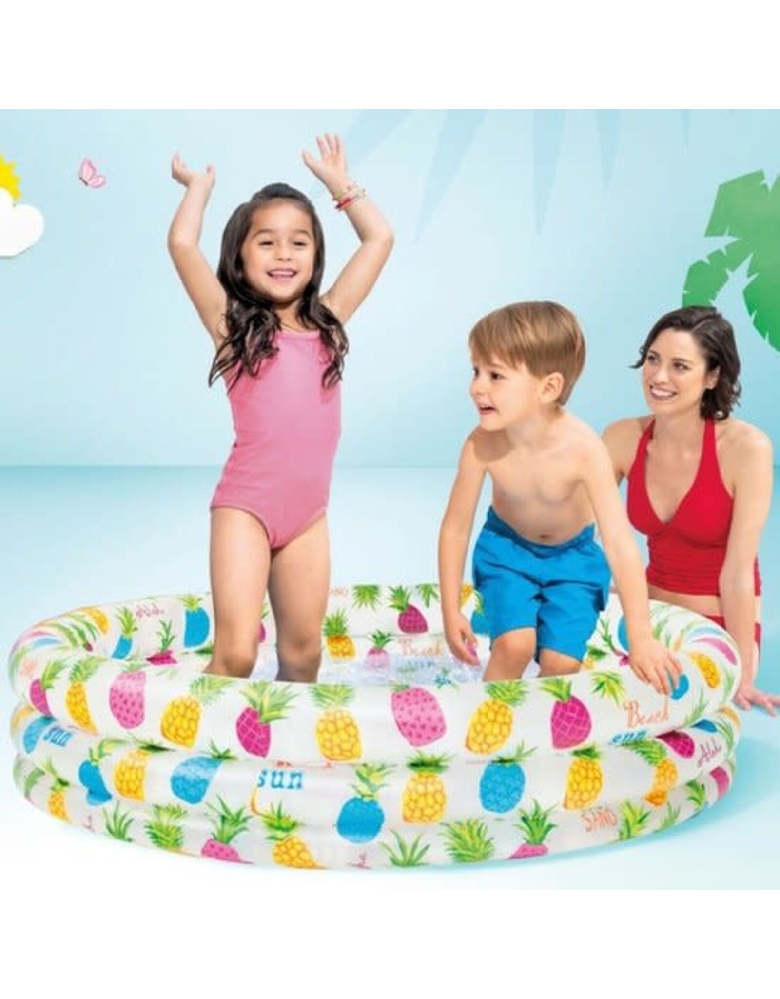 INTEX Intex Kinderzwembad Vissen - 132x132x28cm