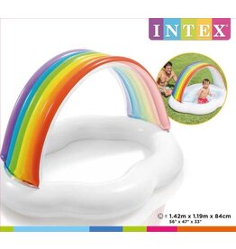 INTEX Intex Baby Bad Regenboog 142x119x84 cm