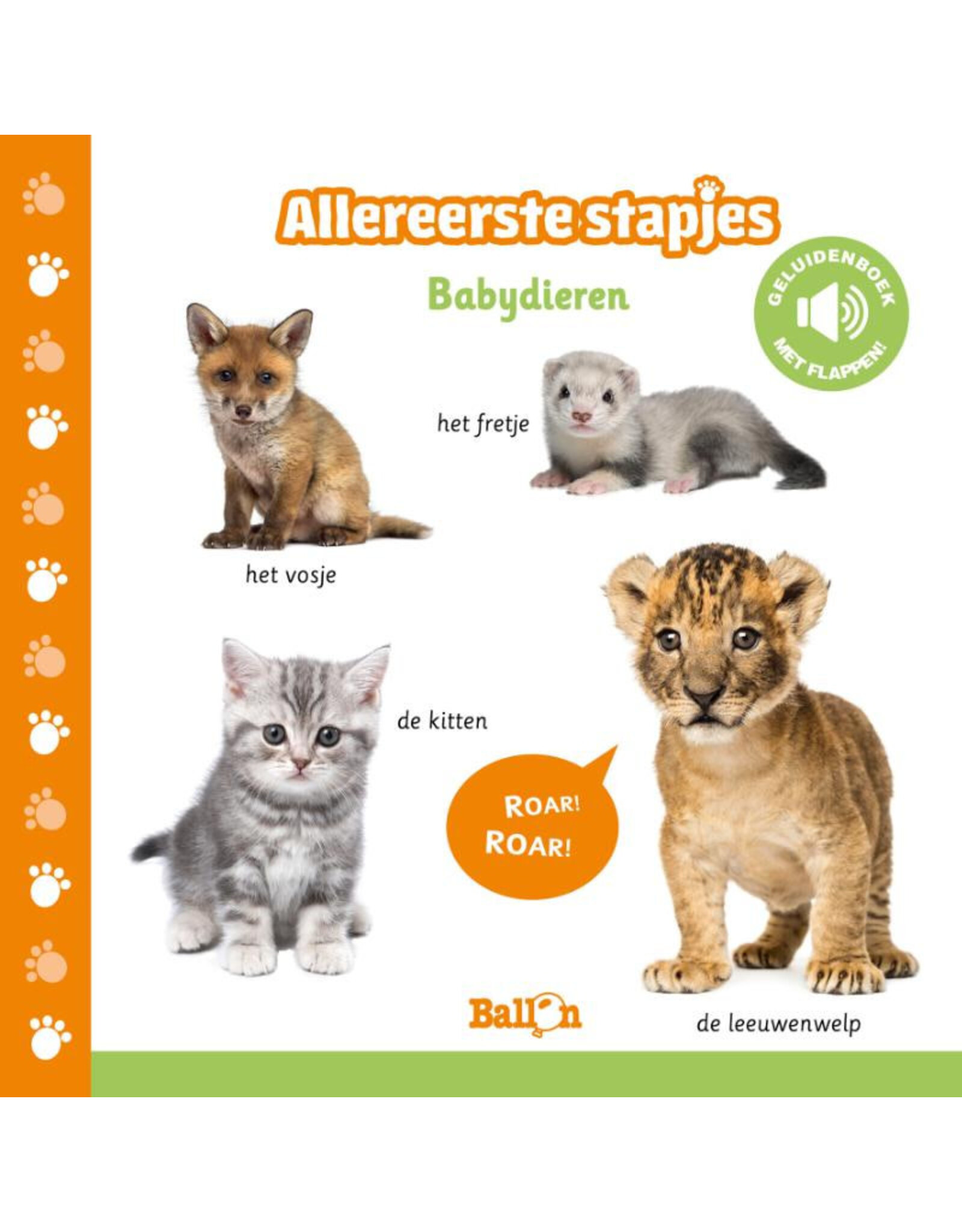 Ballon Babydieren Geluidenboekjes - Allereerste stapjes 0