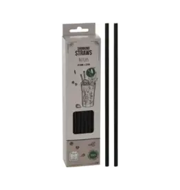 Rietjes Zwart PP Set van 50 stuks Dia 6mm L 22cm