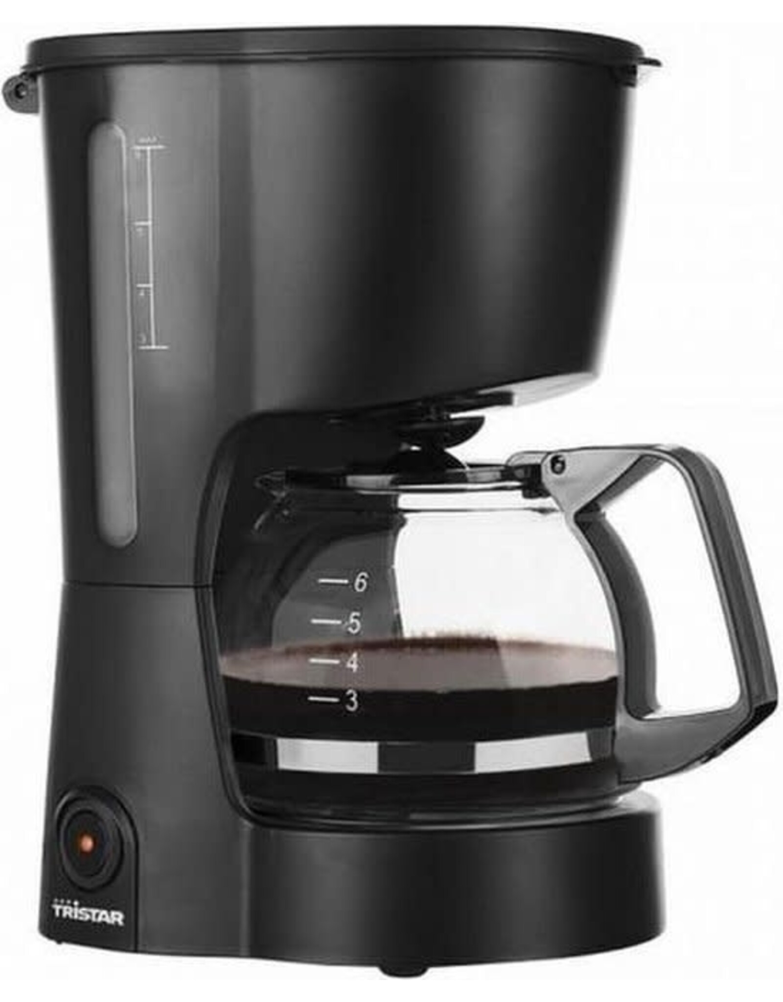 TRISTAR Tristar Koffiezetapparaat CM-1246 - Filter-koffiezetapparaat - Geschikt voor Camping gebruik - Compact en gemakkelijk mee te nemen - Glazen kan 0.6 liter - Druppelstop, Automatische uitschakeling - 600 watt - Zwart