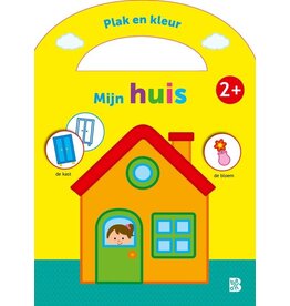 Stickerkoffertjes 1 - Plak en kleur Mijn huis 2+