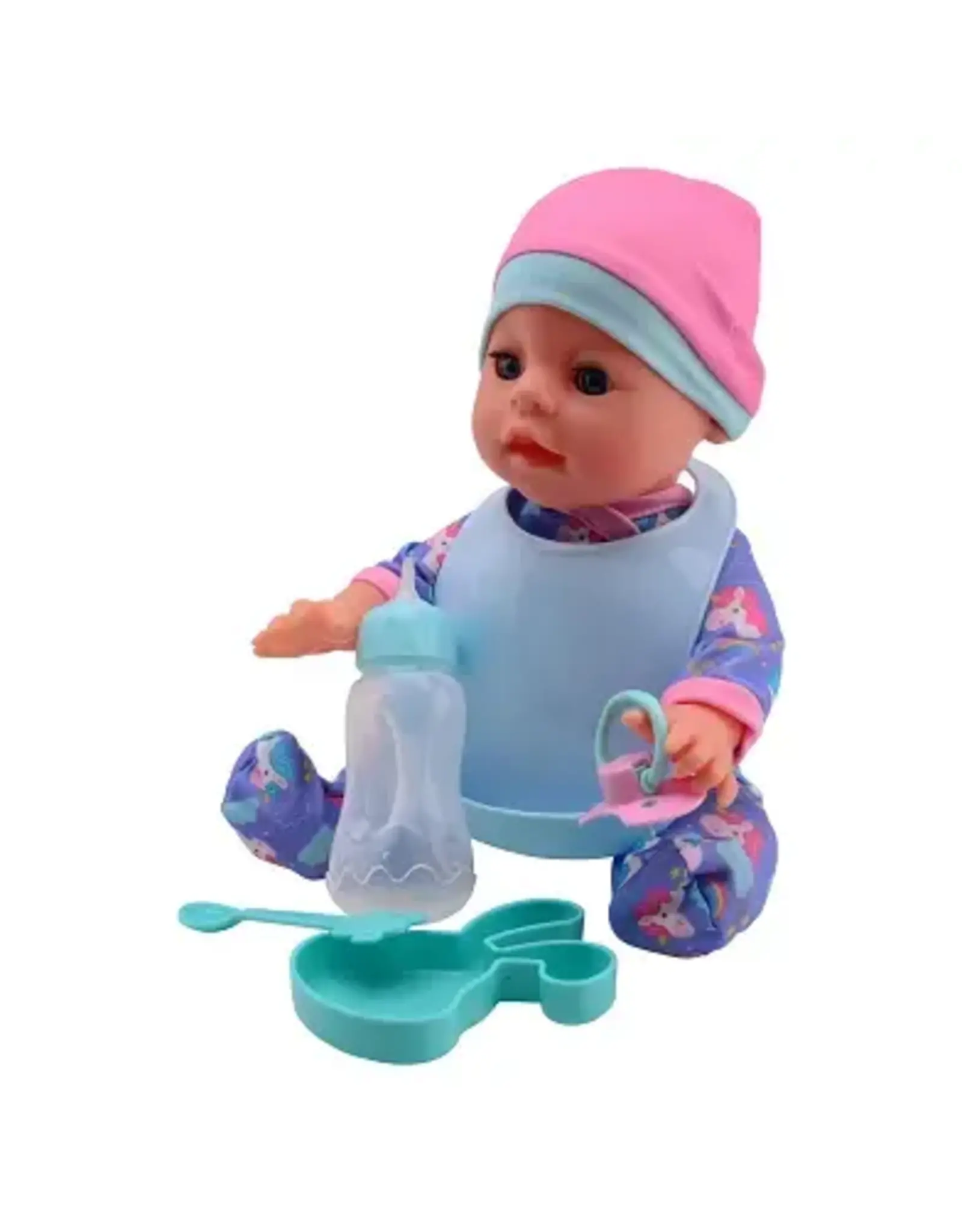 Baby Rose drink- en plaspop 30cm 2 assorti