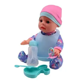 Baby Rose drink- en plaspop 30cm 2 assorti