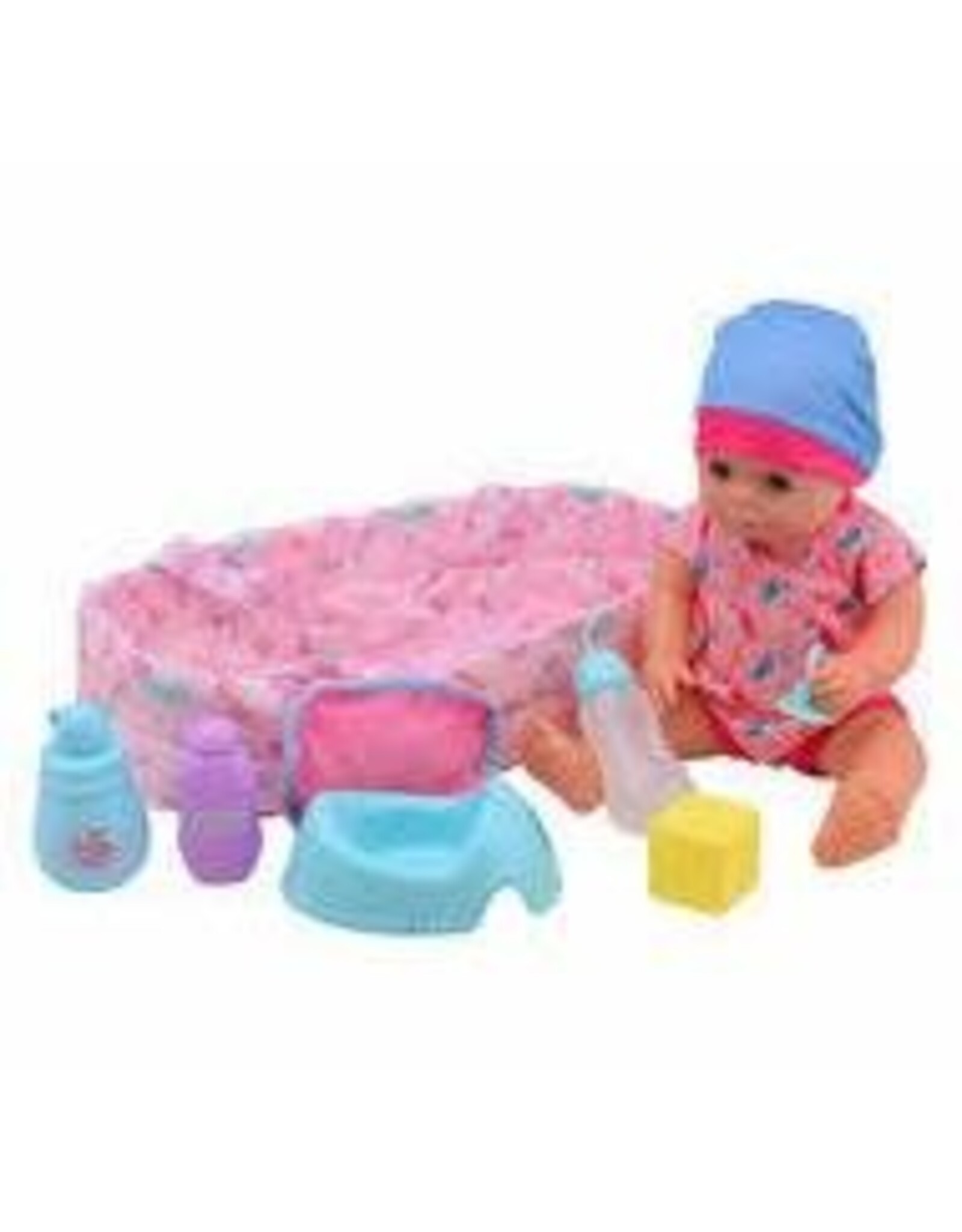 Baby Rose drink- en plaspop 30cm 2 assorti