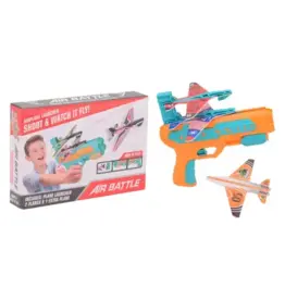 Vliegtuig lanceer blaster in doos met drie vliegtuigen
