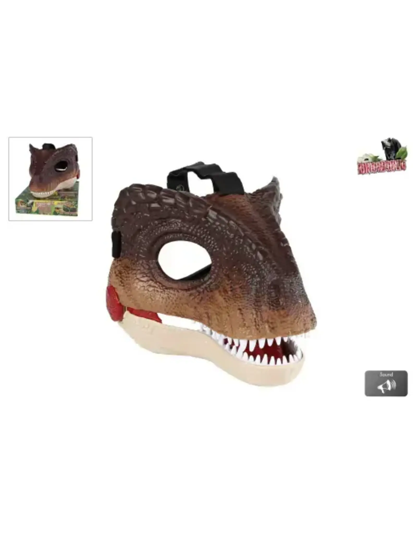 DinoWorld dinosaurus masker met geluid 22cm