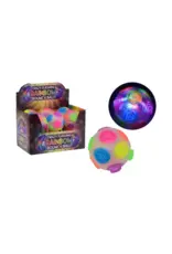 Crazy flashing regenboog stuiterbal met licht