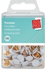 SOHO SOHO Punaises | 100 stuks | Wit