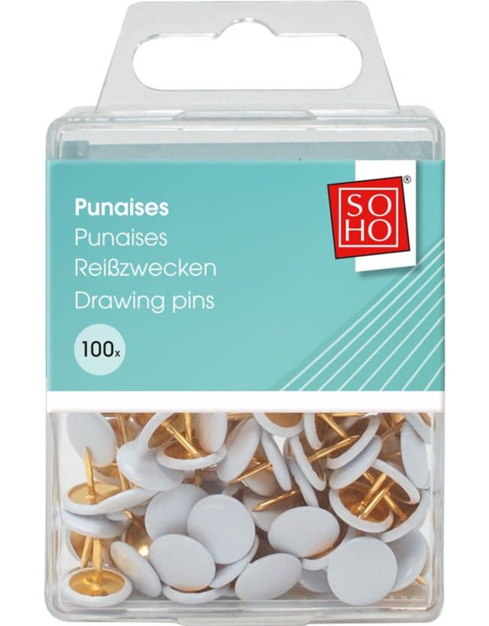 SOHO SOHO Punaises | 100 stuks | Wit