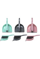 Stoffer en blik | kunststof | 3 kleuren assortiment