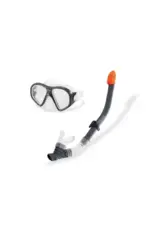 INTEX Intex Snorkelset Reef Rider | Zwart/Grijs 2-delig