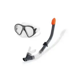 INTEX Intex Snorkelset Reef Rider | Zwart/Grijs 2-delig