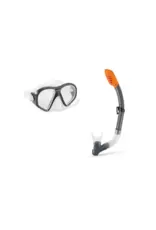 INTEX Intex Snorkelset Reef Rider | Zwart/Grijs 2-delig