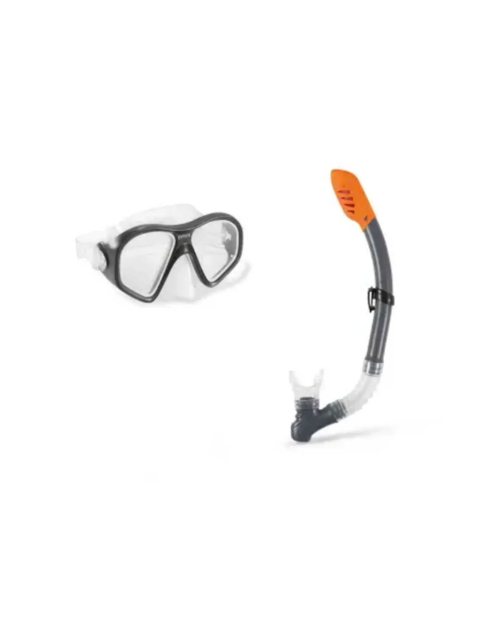 INTEX Intex Snorkelset Reef Rider | Zwart/Grijs 2-delig