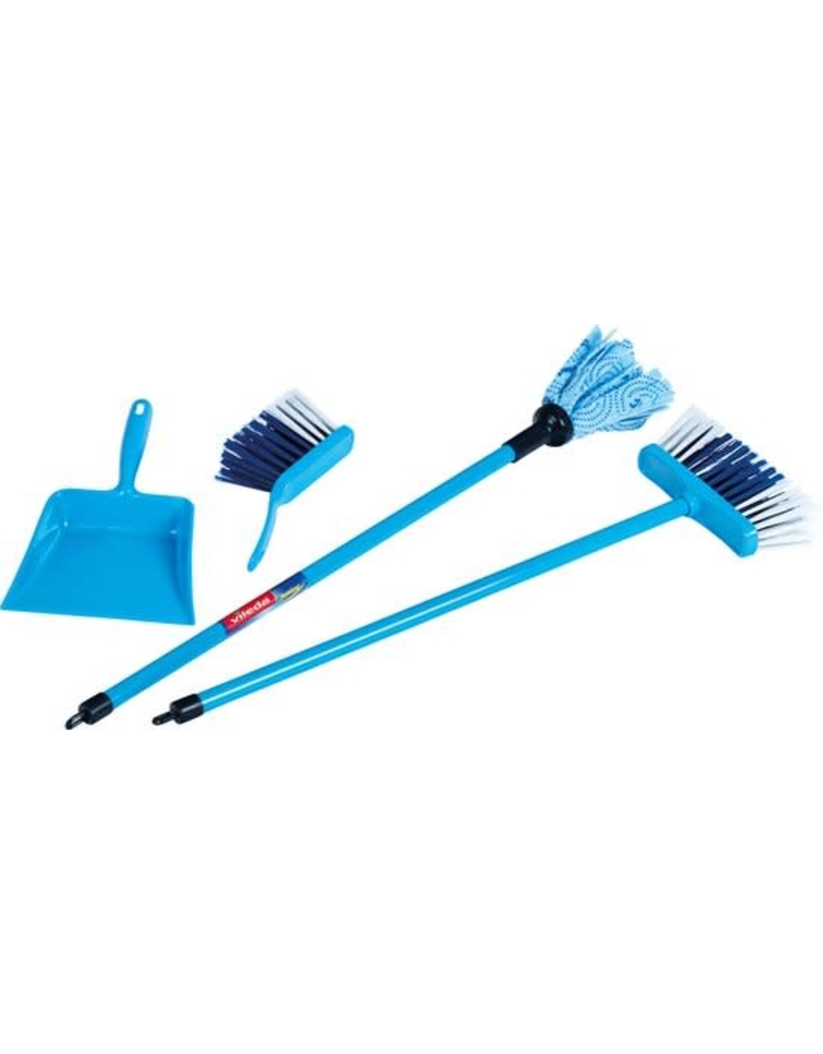Klein Klein Toys Vileda 4-delige speelgoedschoonmaakset - speelgoed dweilset - blauw