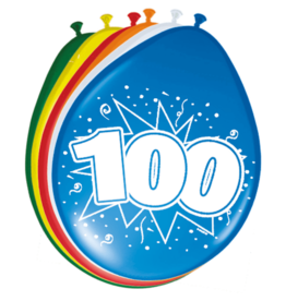 FOLAT Ballonnen 100 Jaar |  8 stuks