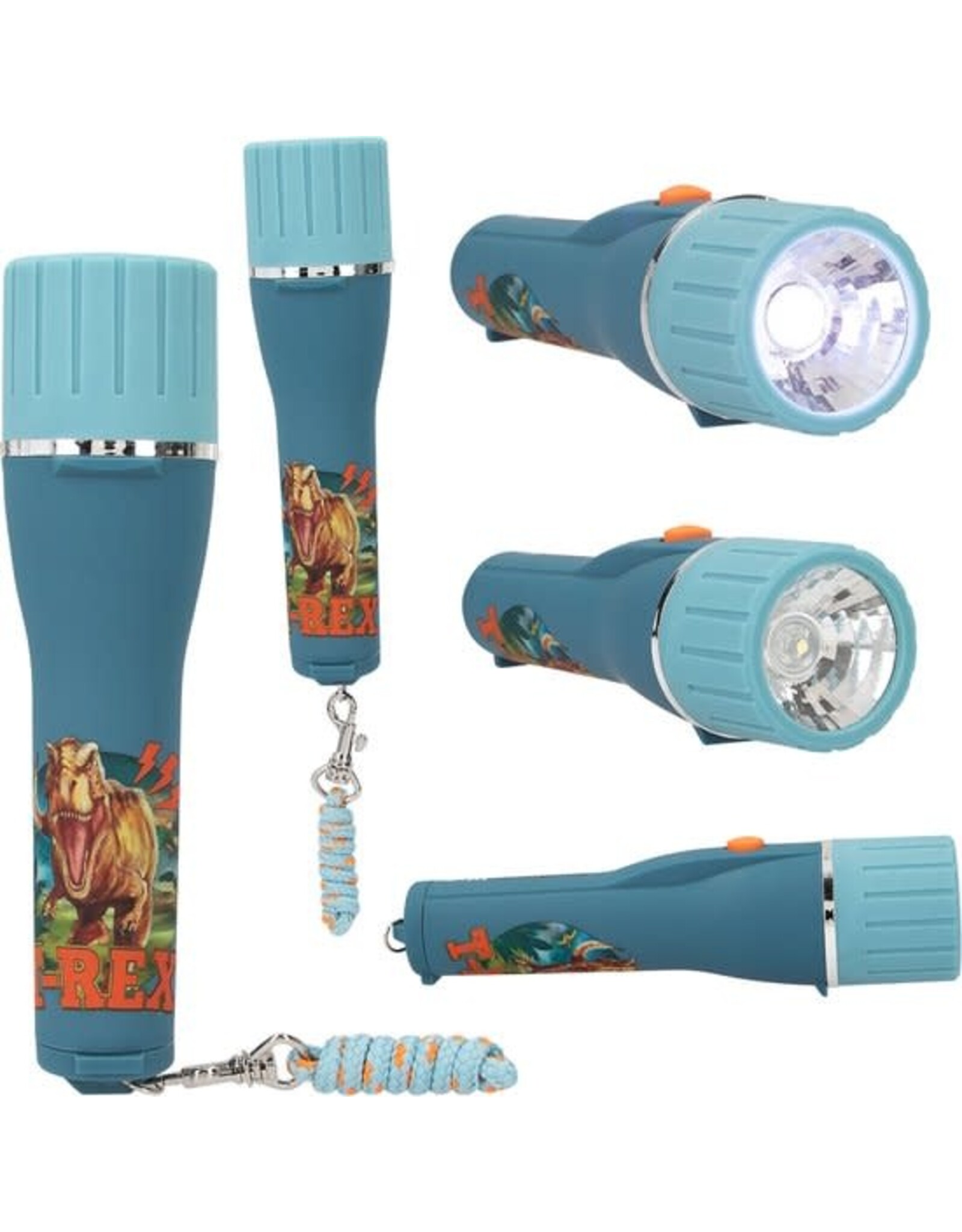 Dino World Dino World zaklamp met timer