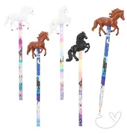 miss melody Miss Melody Pencil With Horse Topper 1 stuk