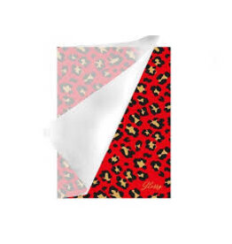 verhaak SCHRIFT panterprint rood