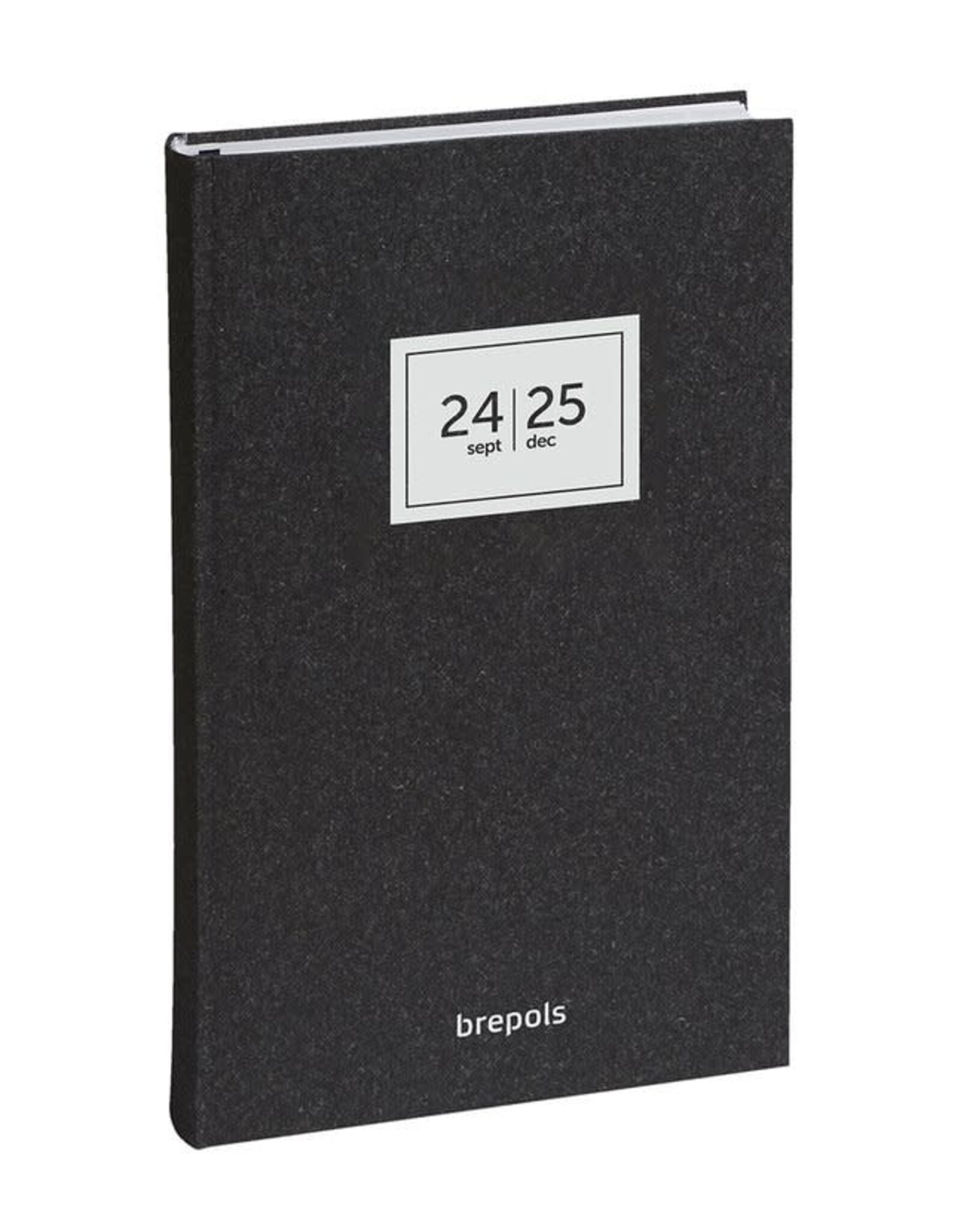 brepols Brepols agenda 2024-2025 - 16 MAANDEN - Saturnus ESSENZ - Dagoverzicht - Antraciet - 13.3 x 20.8 cm