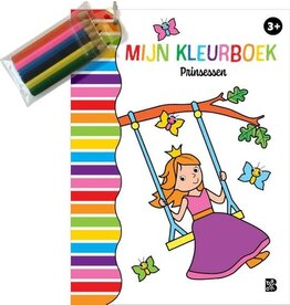 Ballon Kleurboek met kleurpotloodjes 1 - Prinsessen