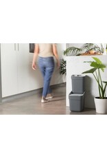 CURVER Curver Ready to Collect Prullenbak - 10L - Donkergrijs/Lichtgrijs