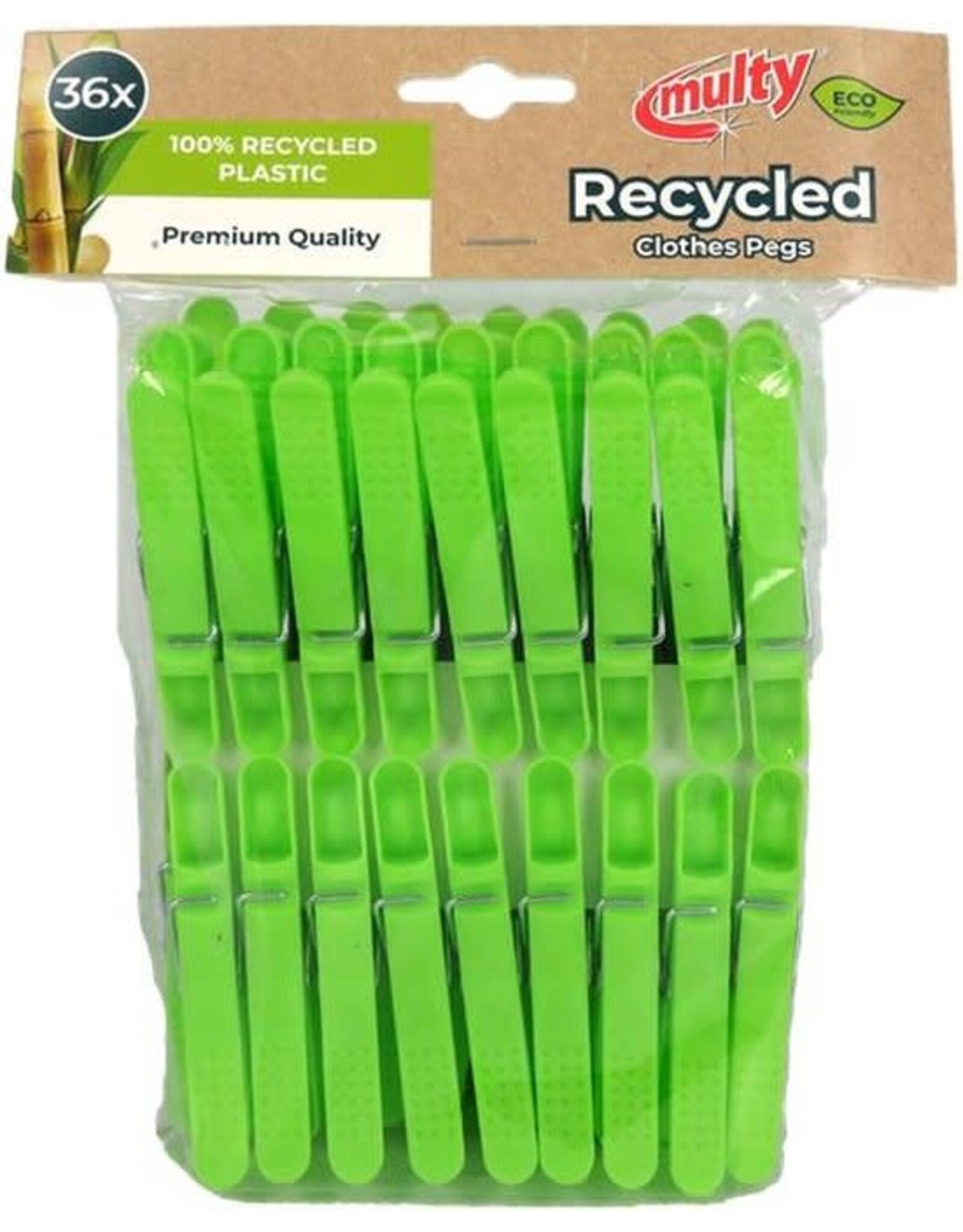 MULTY Multy Wasknijperset 36-delig gerecycled plastic