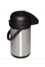 MERKLOOS Pomp thermoskan 3 ,0 liter professioneel RVS /zwarte