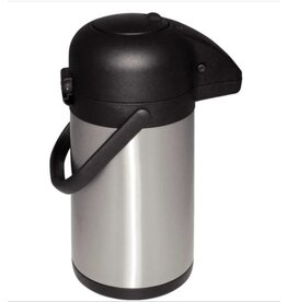 MERKLOOS Pomp thermoskan 3 ,0 liter professioneel RVS /zwarte