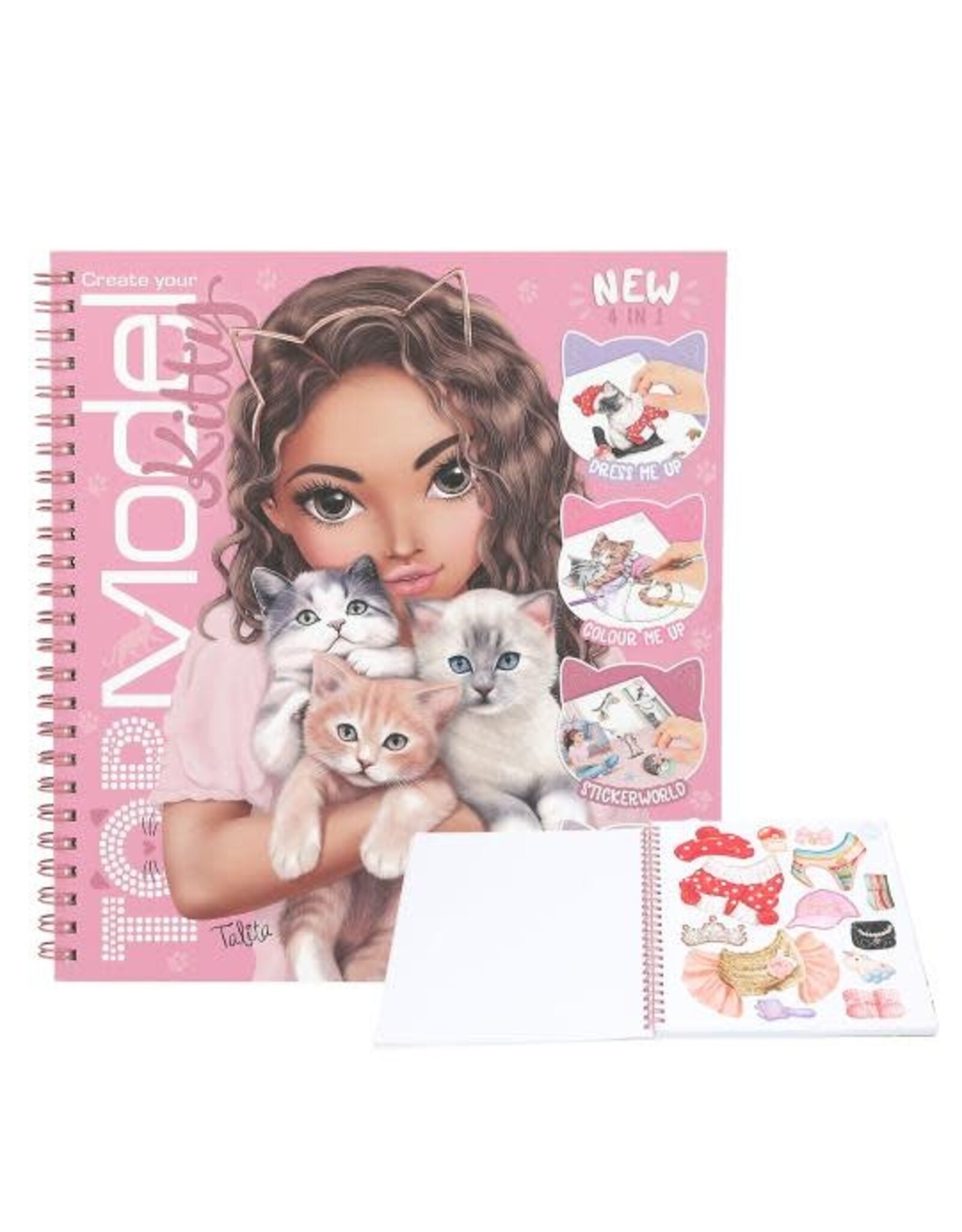 TOPMODEL Create Your TOPModel Kitty Colouring Book