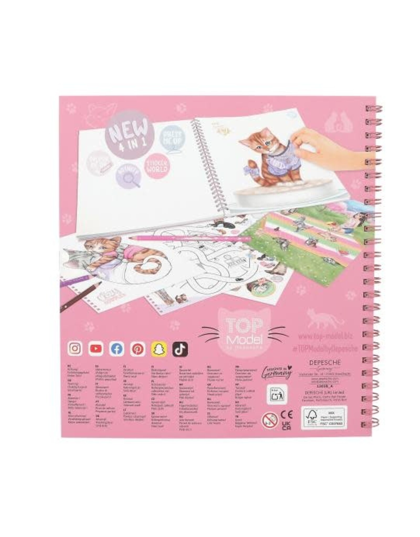 TOPMODEL Create Your TOPModel Kitty Colouring Book