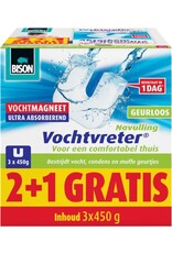 BISON Bison Vochtvreter Vochtmagneet Neutraal 3 x 450 gr