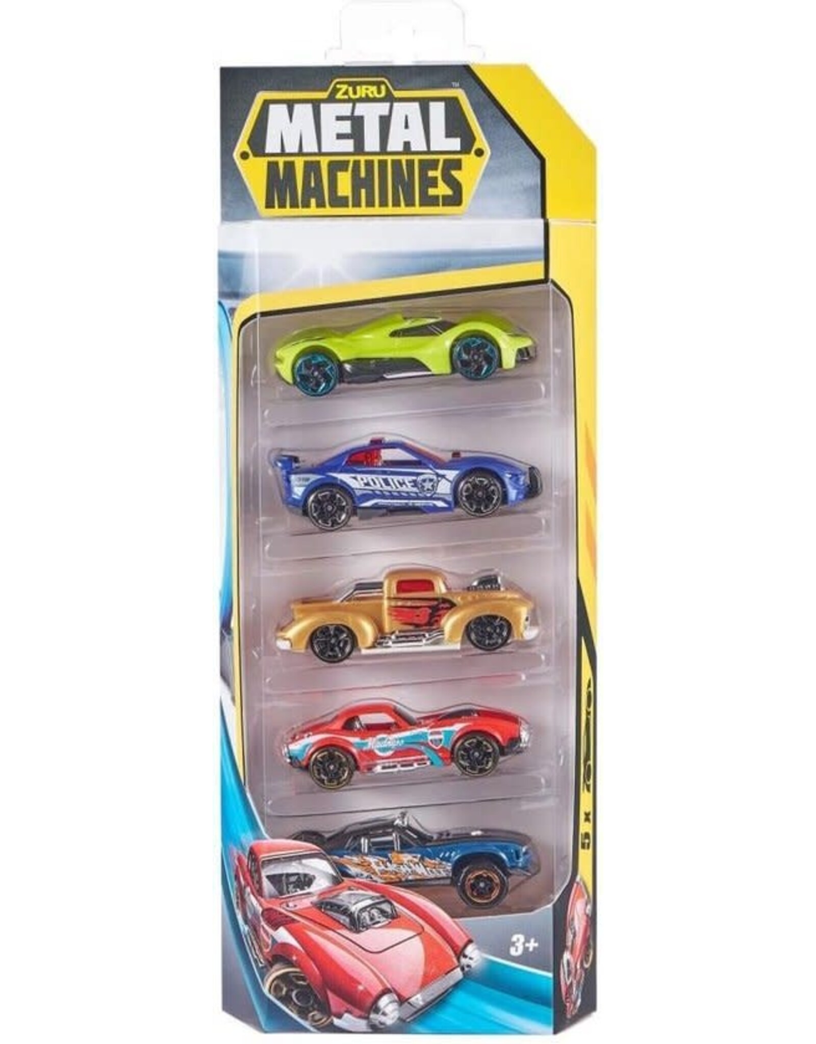 ZURU Zuru Metal Machines Die-Cast Auto's 5 Stuks Assorti