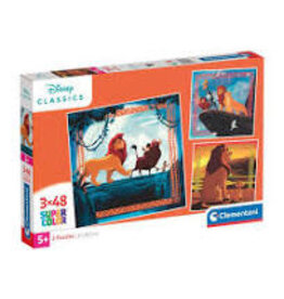 DISNEY PUZZEL DISNEY - THE LION KING - SET 3 PUZZLE 48P