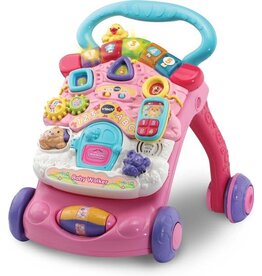 VTECH VTech 2 in 1 Baby Walker - Educatief Babyspeelgoed - Roze