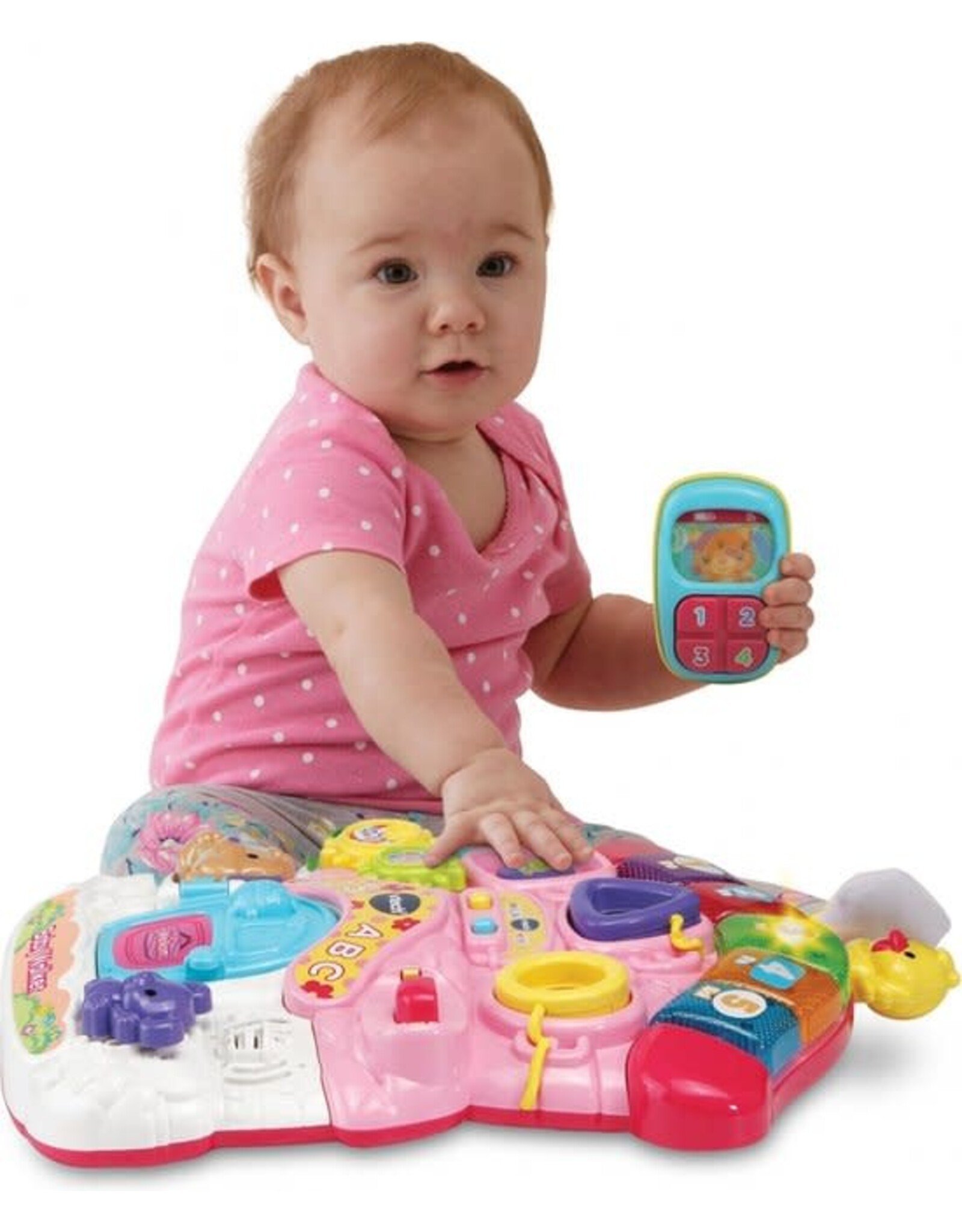 VTECH VTech 2 in 1 Baby Walker - Educatief Babyspeelgoed - Roze