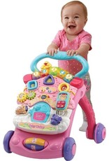 VTECH VTech 2 in 1 Baby Walker - Educatief Babyspeelgoed - Roze