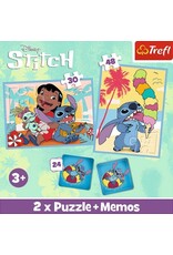 Trefi Lilo & Stitch 3-in-1 Set Puzzels + geheugenspel