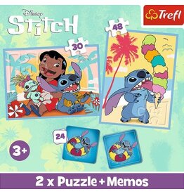 Trefi Lilo & Stitch 3-in-1 Set Puzzels + geheugenspel